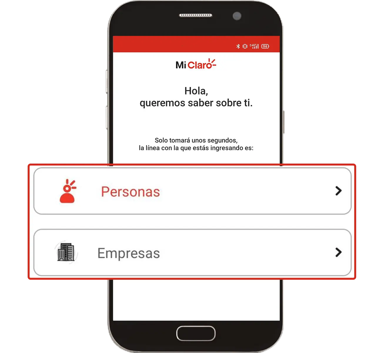 Abre app Mi claro para pagar tu factura