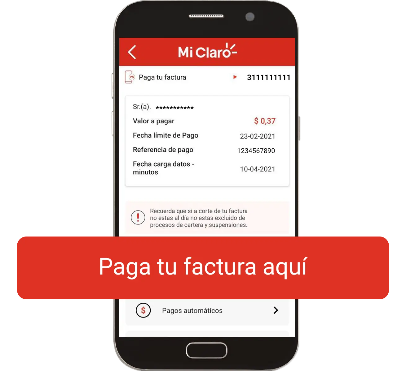 Paga tu factura postpago aquí