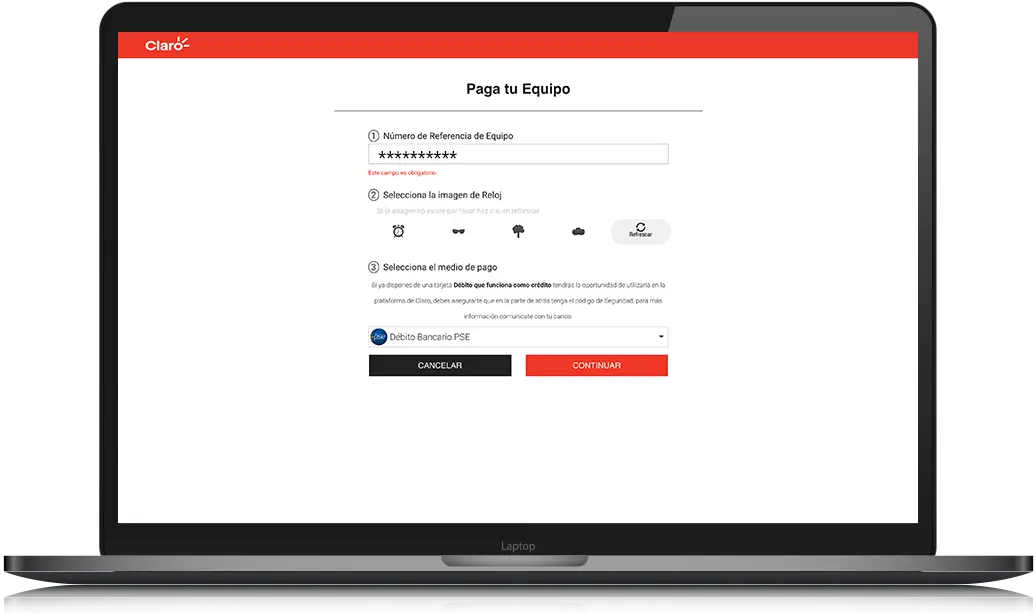 Autogestiona tu pago con Claro
