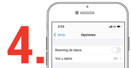 Activar los datos para el Voz LTE Claro