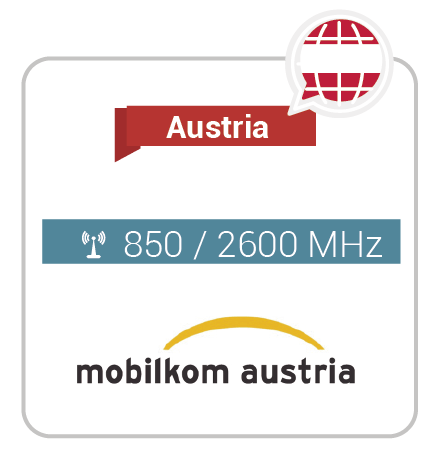 Cobertura del roaming internacional Claro en Austria 