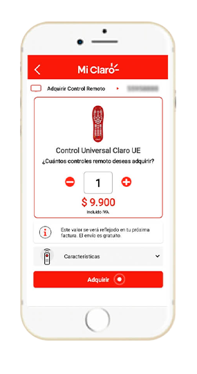 Paso 5 - Compra tu Control remoto Claro 