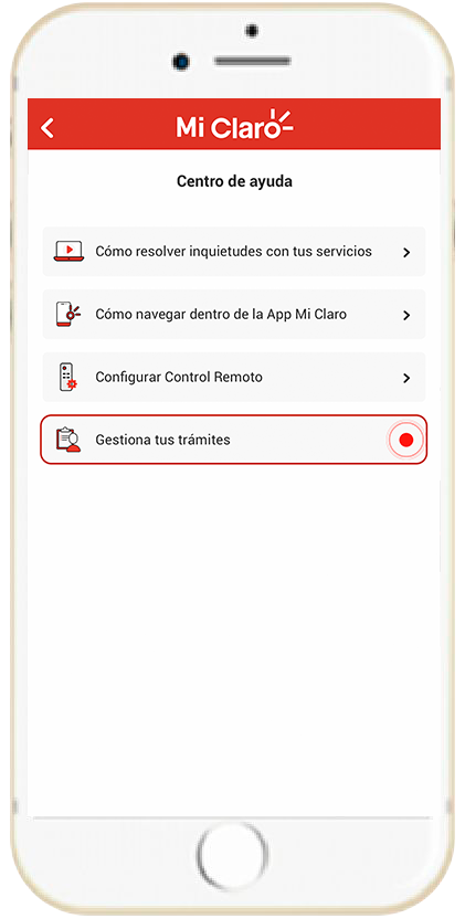 Paso 4 - Cómo gestionar tus trámites Hogar en App Mi Claro 