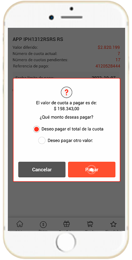 Paso 4 - Conoce cómo pagar tus equipos financiados 