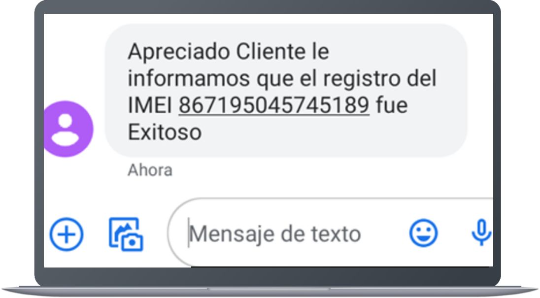 Paso 8 - Registrar el IMEI de tu smarphone 