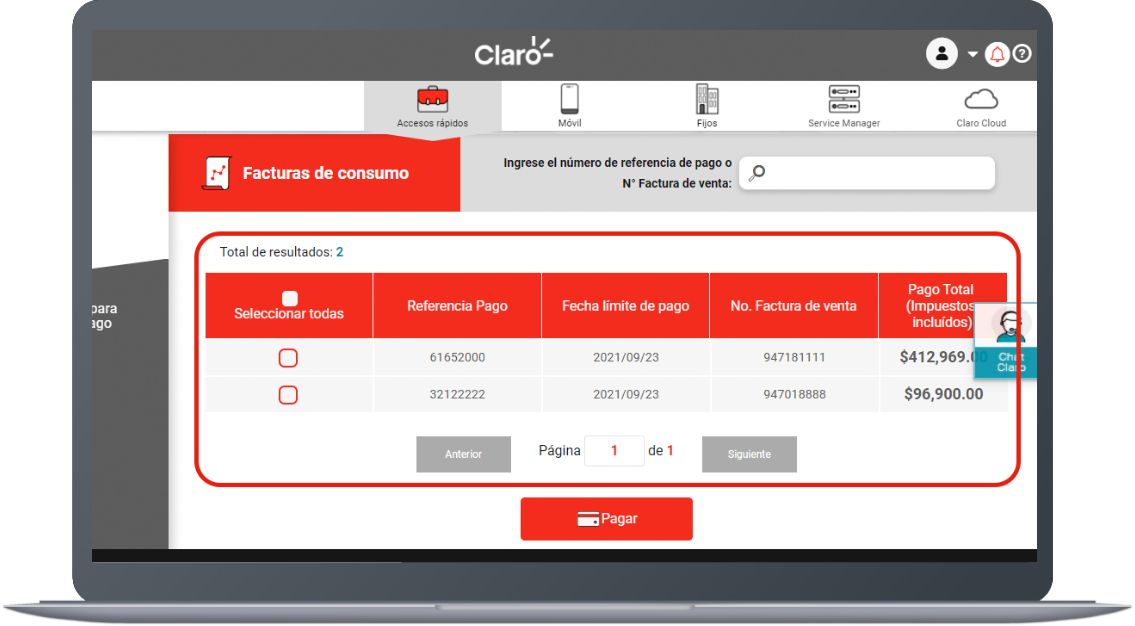 Paso 4 - Consultar el saldo de tu factura empresa 