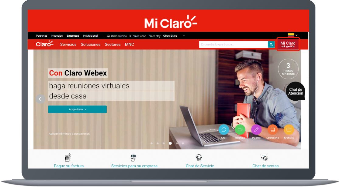 Paso 1 – Como pagar los servicios de tu empresa