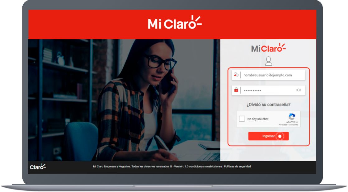 Paso 2 - Cambio de plan Up Grade
