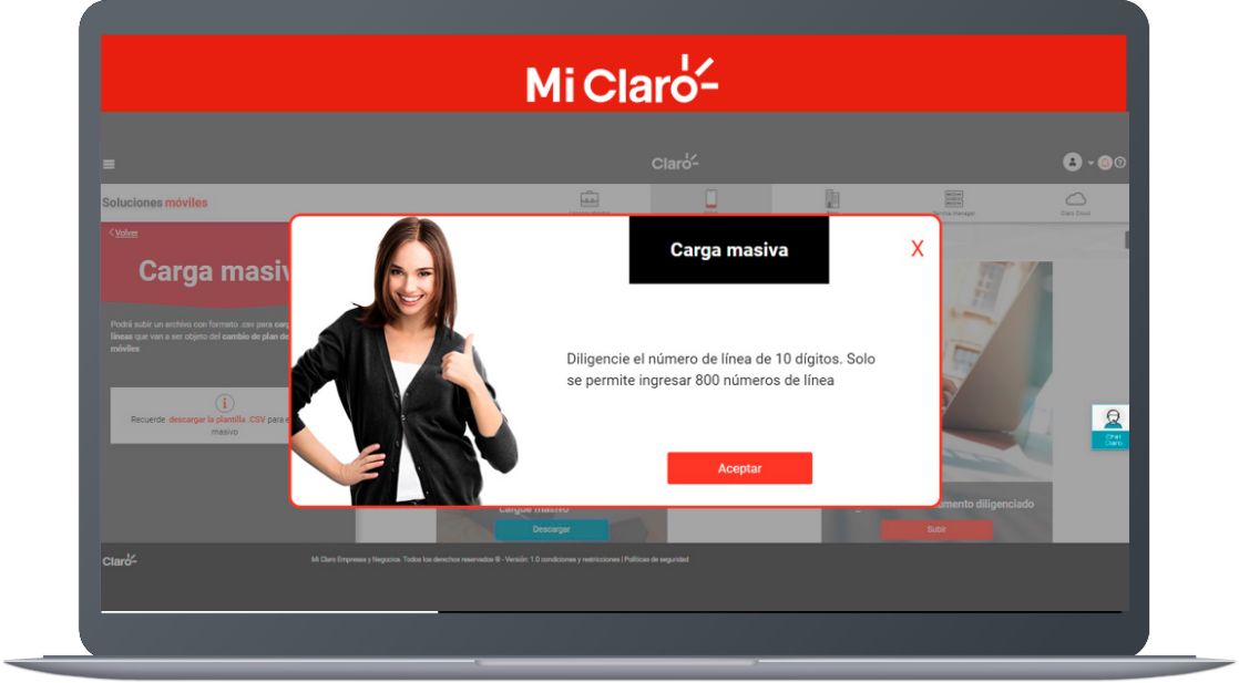 Paso 17 - Cambio de plan Up Grade