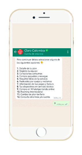 Paso 2 - Compra WhatsApp Tienda Online Postpago 