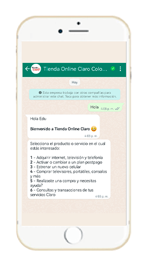 Paso 4 - Compra WhatsApp Tienda Online Postpago 