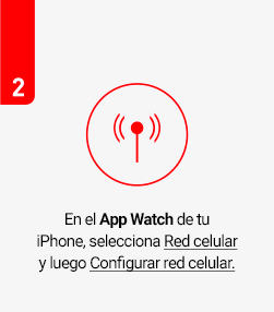 Configuración de los datos móviles para el Apple Watch