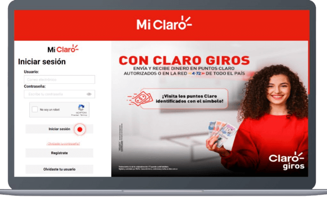 Paso 1 - Consulta y paga tus equipos financiados en mi Claro web 