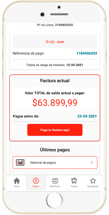 Paso 4 - Consulta todo sobre tu factura postpago en app mi Claro