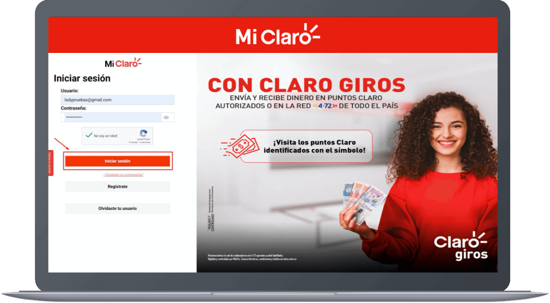 Paso 1 - Consulta todo Factura postpago en Mi Claro web 