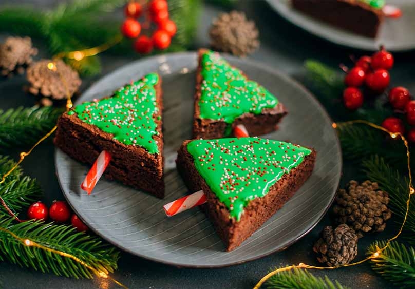 Brownies para Navidad