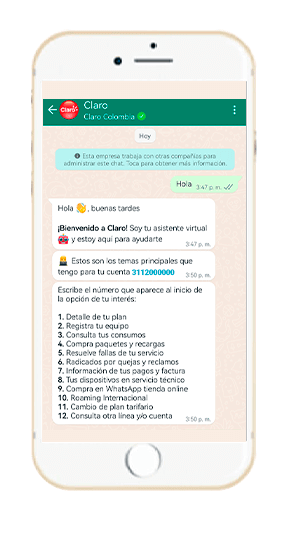 Paso 1 - Compra de paquetes postpago