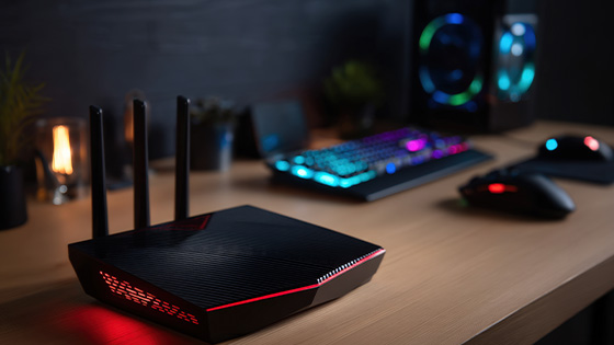 Router gamer para realizar test de velocidad de internet  Router gamer para realizar test de velocidad de internet