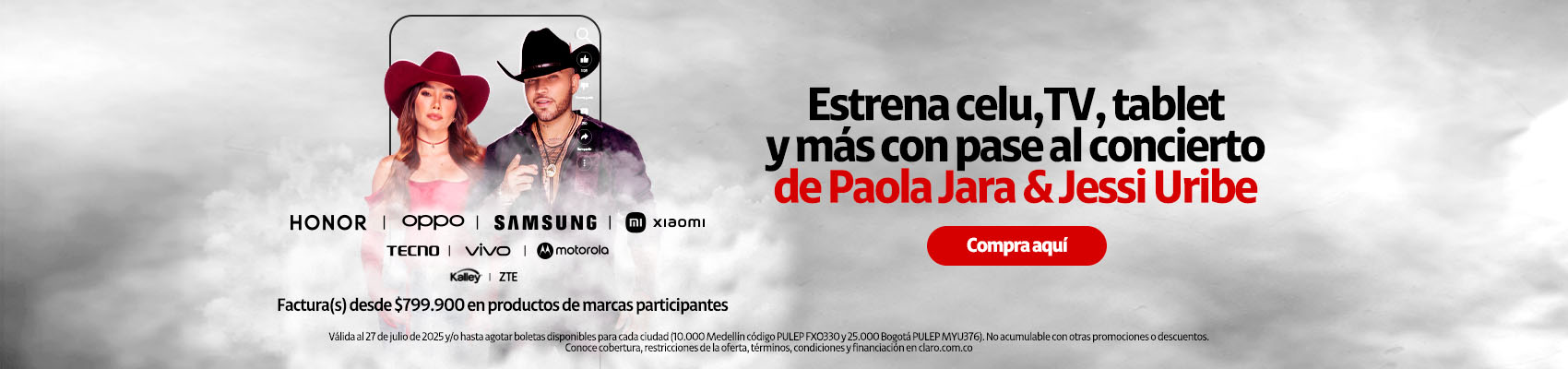 Concierto Paola Jara y Jessi Uribe con Claro Concierto Paola Jara y Jessi Uribe con Claro