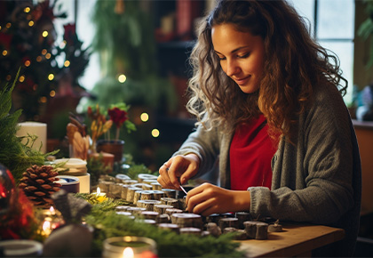 Manualidades navideñas con reciclaje