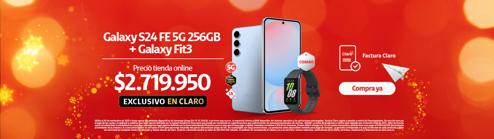 Samsung S24 + Banda Claro