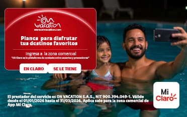 on vacation aliado comercial en super app mi claro
