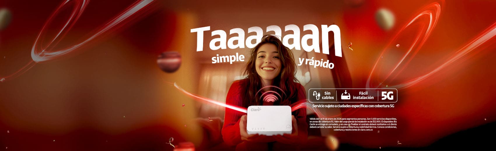 Internet 5g hogar claro 