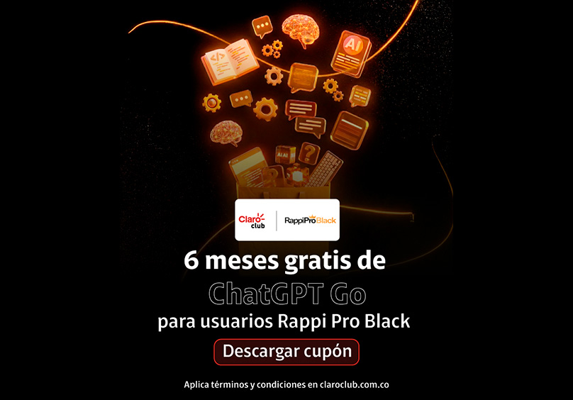 beneficio de chatgpt go para clientes Claro con Rappiproblack