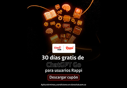 beneficio de chatgpt go para clientes Claro con Rappi