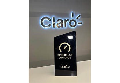 Premio otorgado a Claro por liderazgo en red móvil en el país