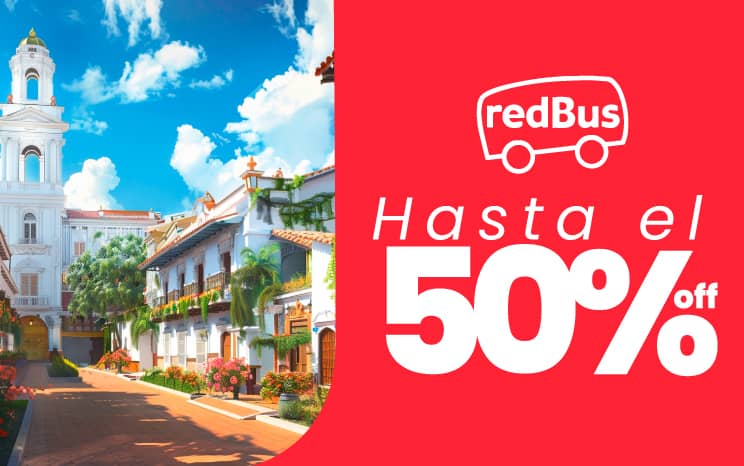 Tiquetes de bus hasta con el 50% de descuento