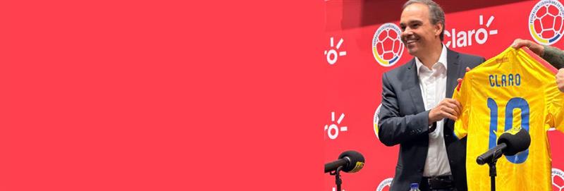 presentación alianza claro y selección colombia de fútbol
