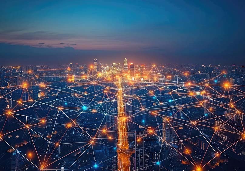 infraestructura de telecomunicaciones conectando ciudades en colombia