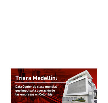 infografía del data center triara medellín y sus capacidades para empresas 