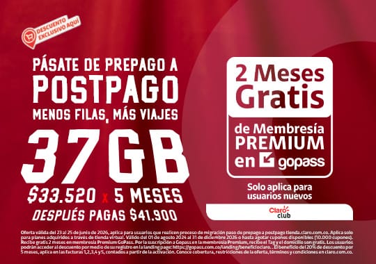 Pásate de prepago a postpago