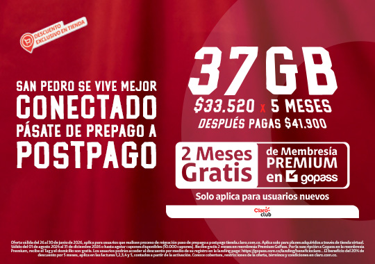 Migra a Claro postpago