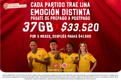 Pásate a Claro postpago