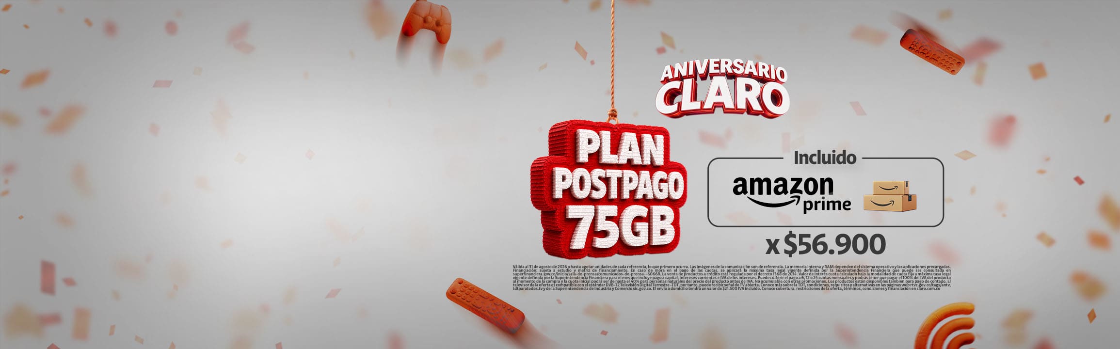 Plan postpago de 55GB