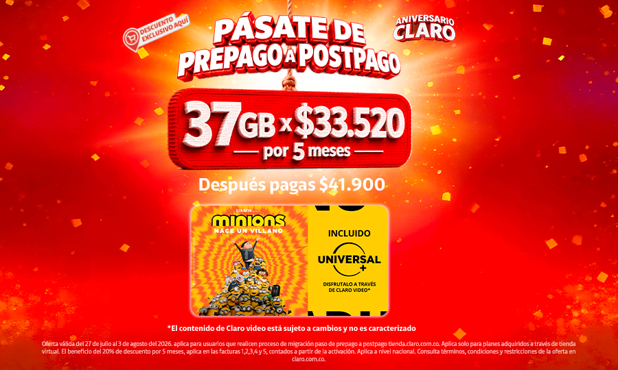 Pásate de prepago a postpago