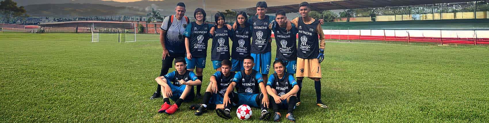 Equipo torneo de futbol copa claro
