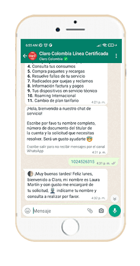Paso 8 – Información general Hogar Claro