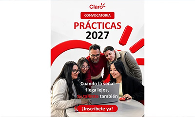 Ya está abierta la convocatoria de prácticas de Claro para estudiantes