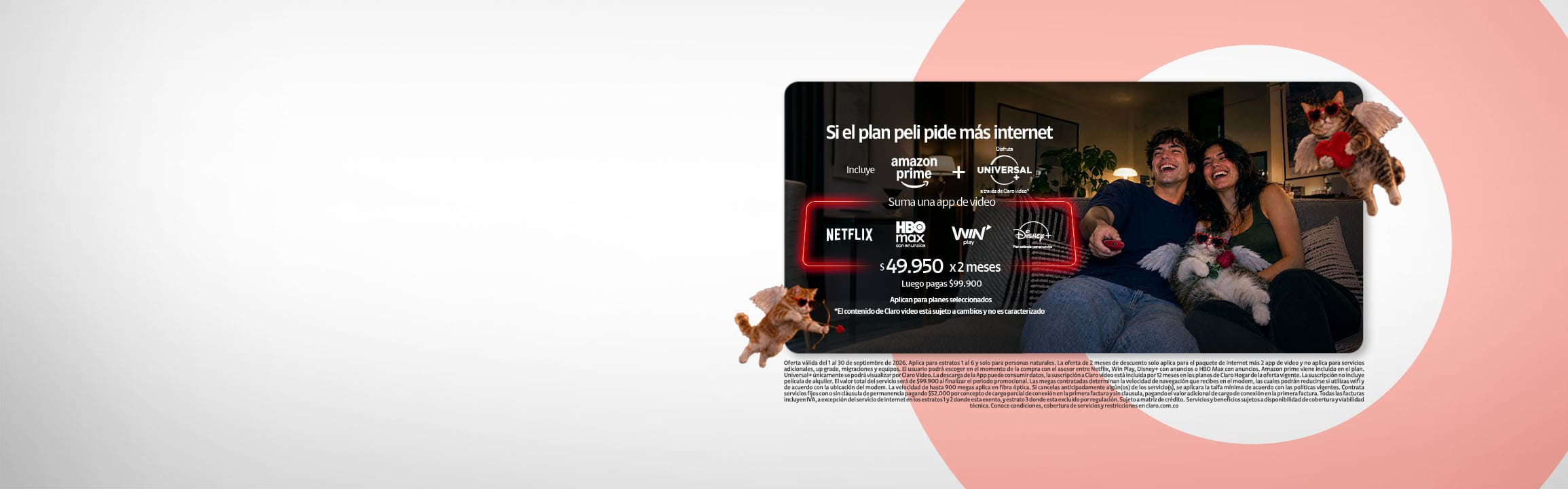 Póngale la fibra de 900 megas - Claro Póngale la fibra de 900 megas - Claro