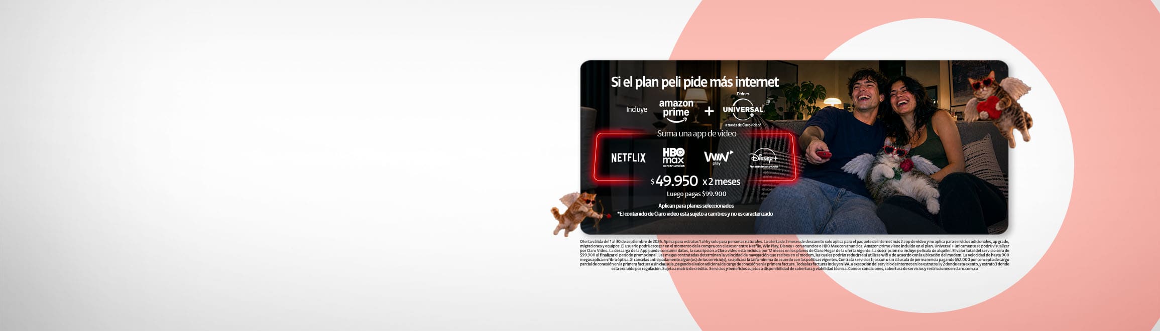 Póngale la fibra de 900 megas - Claro Póngale la fibra de 900 megas - Claro