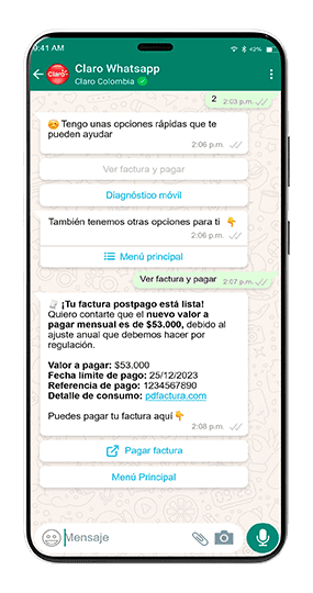 Paso 3: Consulta tu factura Claro 
