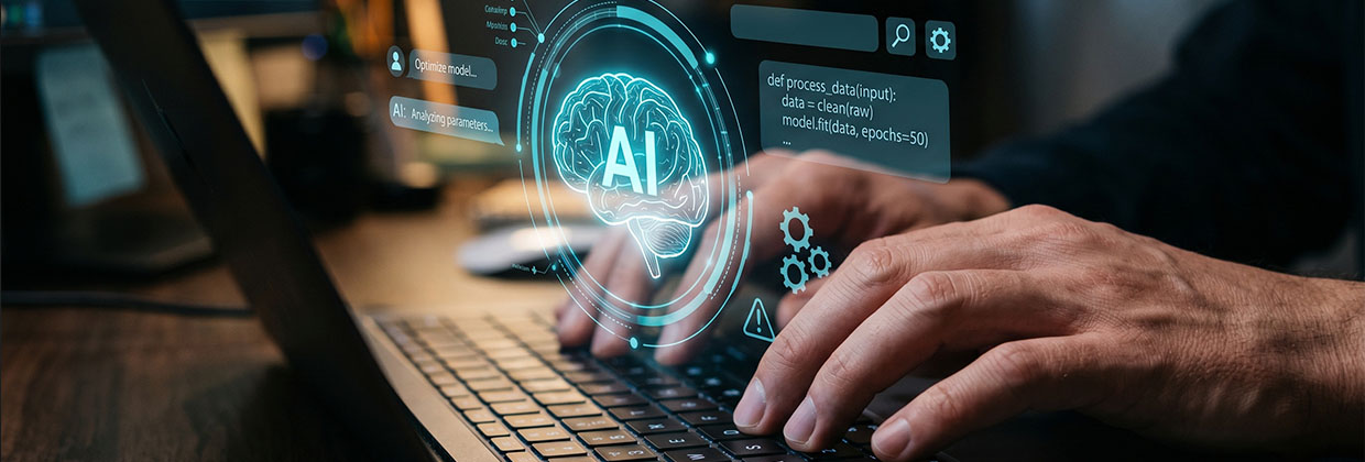 interfaz de inteligencia artificial sobre teclado de portátil riesgos de la IA y seguridad de la inf interfaz de inteligencia artificial sobre teclado de portátil riesgos de la IA y seguridad de la inf