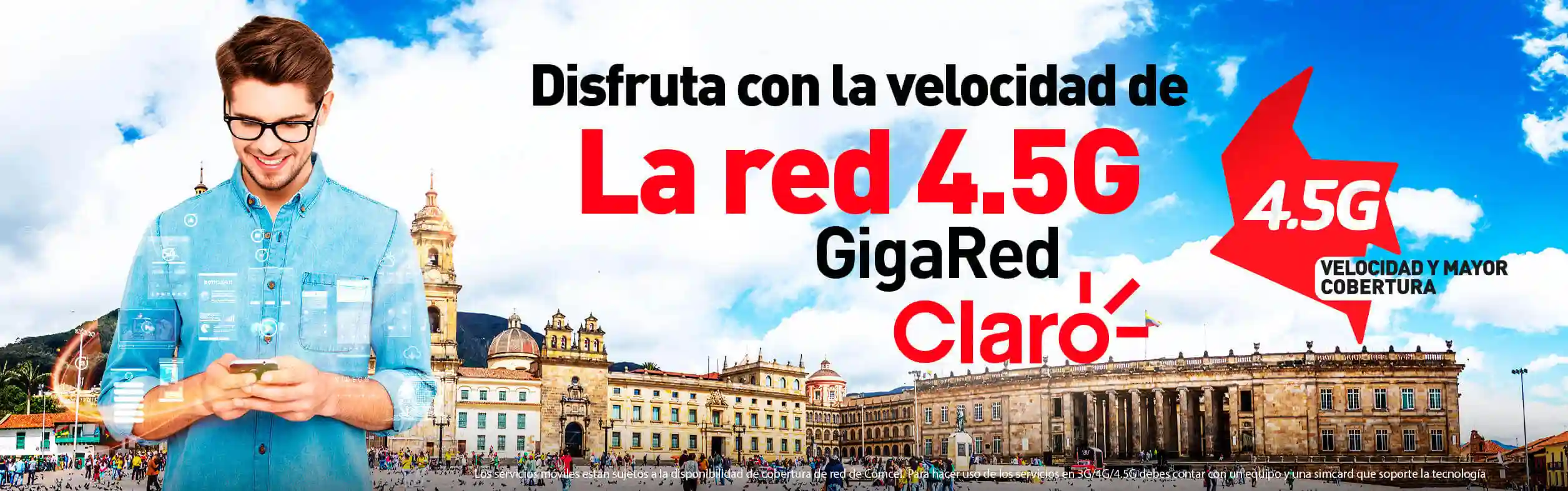 Red móvil 4.5G de Colombia